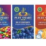 PUFF SMART Premium Herbal Flavor Bubblegum, Blueberry, Orange Chill Combo (100% Nicotine And Tobacco Free) - Fast Shipping to USA & Canada