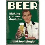 Sehaz Artworks Home Decor Items | living Room Decorative Items | Wall Decor | Room Decor | FeelSingle' Rust Looks Wall Sign for Wall Decoration Tin Sign (MDF, 30 cm x 20 cm x 0.3 cm) - Fast Shipping to USA & Canada