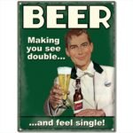 Sehaz Artworks Home Decor Items | living Room Decorative Items | Wall Decor | Room Decor | FeelSingle' Rust Looks Wall Sign for Wall Decoration Tin Sign (MDF, 30 cm x 20 cm x 0.3 cm) - Fast Shipping to USA & Canada