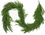 VRB DecTM 1Pcs 6 Ft/Feet Green Pine Tinsel Christmas Garlands Ribbon for New Year Xmas and Tree Decoration/Christmas Decorations Ornaments Tree Garland. (Pine Garland 1pcs) - Fast Shipping to USA & Canada