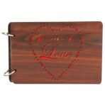 Sehaz Artworks NeedLove Scrapbook Photo Albums for 4x6 Photos for Baby Birthdays, Couples Husband Wife Wedding (26 cm X 16 cm X 4 cm, Brown) - Fast Shipping to USA & Canada