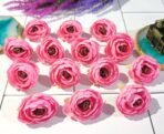 VRB Dec 12 Pcs Artificial Small Pheony Flowers Fake Water Floating Flowers for Pooja Thali, Festival and Events, Home Decor,Table, Pooja Room, Diwali Decoration Items and DIY Craft (Pink) - Fast Shipping to USA & Canada