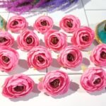VRB Dec 12 Pcs Artificial Small Pheony Flowers Fake Water Floating Flowers for Pooja Thali, Festival and Events, Home Decor,Table, Pooja Room, Diwali Decoration Items and DIY Craft (Pink) - Fast Shipping to USA & Canada