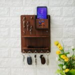 Webelkart Premium Wooden Key Chain Key Holder for Diwali Decorations, Key Hanger for Home/Office Decor, Key Stand for Wall Hanging Home Decorations Item (11.5" Inches) - Fast Shipping to USA & Canada