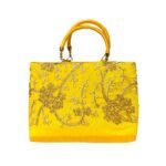 Xtore Beautiful Handmade Purse with Golden Work for Women (Pack of 1, Yellow) - Fast Shipping to USA & Canada