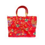 Xtore Beautiful Handmade Purse with Work for Women (Pack of 1, Red) - Fast Shipping to USA & Canada