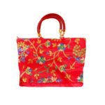Xtore Beautiful Handmade Purse with Work for Women (Pack of 1, Red) - Fast Shipping to USA & Canada