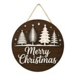 Webelkart Antique Merry Christmas Door Wall Hanging| Christmas Tree Decoration Items| Xmas Decor Hanging (10" Inches) - Fast Shipping to USA & Canada