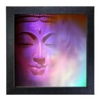 Sehaz Artworks Wall Painting for Living Room | Painting for Wall Decoration | Budha Painting for Living Room | Wall Art - 12 Inches X 12 Inches with Photo Frame - Fast Shipping to USA & Canada