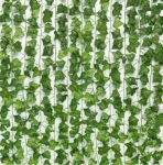 VRB Dec Polyester Pack Of 6 Fake Vines With Leaves Artificial Ivy Garland Fake Ivy Leaves For Bedroom, Artificial Greenery Garlands Hanging Vines For Room Decor Wedding Wall ,Money Creeper - Fast Shipping to USA & Canada
