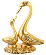 Webelkart Metal Kissing Duck Showpiece for Home and Office Decor Decor- Decorative Items for Home, Antique Home Decor (6 Inches) - Fast Shipping to USA & Canada