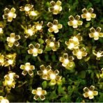 One94Store 36 Flower LED Curtain String Lights - 12 Meter Silicon Flower Fairy Lights for Window, Festival, Diwali, Christmas, Wedding, Party & Home Decoration (Made in India, Warm White) - Fast Shipping to USA & Canada