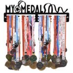 Sehaz Artworks Medal Hangers for Wall | Medal Holder for Wall | Medal Display Case | Wall Mount Medal Frame Holds Upto 24-30 Medals Black - Fast Shipping to USA & Canada