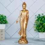 Global Grabbers New Standing Buddha Statue showpiece Idol Home Decor Items for Living Room and Gifts (Golden 4) - Fast Shipping to USA, Canada & India