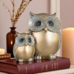 Global Grabbers Owl Statue for Good Luck Showpiece Home Decor Items for Living Room and gifts-GOL2-OWL1 - Fast Shipping to USA, Canada & India