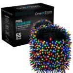 One94Store 55 Meter LED String Lights - 208 Multicolor LEDs on Flexible Copper Wire | Waterproof Fairy Lights for Decoration | Indoor & Outdoor Use | Diwali, Christmas, Wedding, Party (Pack of 1) - Fast Shipping to USA & Canada
