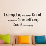 Sehaz Artworks 'Everyday Good' Wall Sticker (Vinyl, 30 cm x 3 cm x 3 cm, Black) - Fast Shipping to USA & Canada