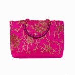 Xtore Beautiful Handmade Purse with Golden Work for Women (Pack of 1, Megenta) - Fast Shipping to USA & Canada