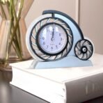 Xtore Wheel Shape Alarm Clock (Pack of 1, Black & Grey) - Fast Shipping to USA & Canada