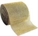 VRB Dec 9 Mtrs Artificial Pearls Bead Moti Pearls Bead Lace for Jewellery Making, Lace for Decoration,Resin Art, Crafting, Scrap Booking and Embroidery DIY Craft (24 Line Golden - 9 Mtr - 1 Pack) - Fast Shipping to USA & Canada