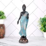 Global Grabbers New Standing Buddha Statue showpiece Idol Home Decor Items for Living Room and Gifts (BLU_BLK-DB8) - Fast Shipping to USA, Canada & India