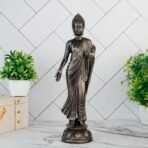 Global Grabbers New Standing Buddha Statue showpiece Idol Home Decor Items for Living Room and Gifts (Antique Golden) - Fast Shipping to USA, Canada & India