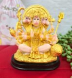 VRB Dec 1 Pcs Ganesha Idol Car Dashboard Idol Ganesha Murti Ganpati Idol for Home Decor Statue Gift for Office Desk Puja Room Figurine Office Desk, House Warming. (Hanuman ji Model 1) - Fast Shipping to USA & Canada