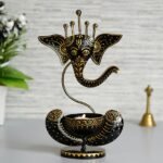 JaipurCrafts Iron Lord Ganesh Religious Idol, 12 in, Multicolor, 1 Piece, Standard - Fast Shipping to USA & Canada