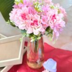VRB Dec 2 Pcs Artificial Flower Bunch Lily Star, Flowers Sticks Artificial Flowers for Home Decor,Bedroom, Living Room, Table, Balcony, Office, Wedding, Pooja. (Pink Lily Bunch) - Fast Shipping to USA & Canada