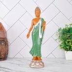 Global Grabbers New Standing Buddha Statue showpiece Idol Home Decor Items for Living Room and Gifts (Green Brown) - Fast Shipping to USA, Canada & India