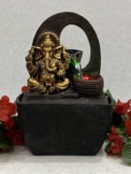 Global Grabbers Polyresin Table Top Indoor Outdoor Water Fall Fountain with LED Lights Home Decor Decoration Gift Gifting Items-GOL_BRO-SF25-(1) - Fast Shipping to USA, Canada & India