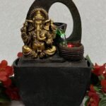 Global Grabbers Polyresin Table Top Indoor Outdoor Water Fall Fountain with LED Lights Home Decor Decoration Gift Gifting Items-GOL_BRO-SF25-(1) - Fast Shipping to USA, Canada & India