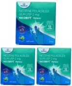 Nicobyt Nicotine Polacrilex Gum U.S.P 2MG - |Mint Flavoured| 9 Chewing Gums x Pack of 3 - Fast Shipping to USA & Canada