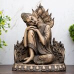 Global Grabbers New Buddha Statue showpiece Idol Home Decor Items for Living Room and Gifts (Stone White) - Fast Shipping to USA, Canada & India
