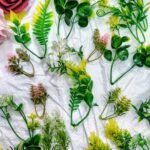 VRB DecTM 50 PCS Artificial Plants, Plastic Shrubs Faux Flowers Fake Grass Leaves Simulation Greenery Bushes Indoor Outdoor Home Garden Office Yard Wedding Decoration Planter Filler (Pack of 50 Pcs) - Fast Shipping to USA & Canada