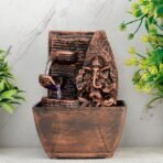 Global Grabbers Polyresin Table Top Indoor Outdoor Water Fall Fountain with LED Lights Home Decor Decoration Gift Gifting Items-A_COP-SF22 - Fast Shipping to USA, Canada & India