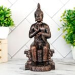 Global Grabbers New Buddha Statue showpiece Idol Home Decor Items for Living Room and Gifts (Antique Copper) - Fast Shipping to USA, Canada & India