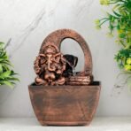 Global Grabbers Polyresin Table Top Indoor Outdoor Water Fall Fountain with LED Lights Home Decor Decoration Gift Gifting Items-A_COP-SF25 - Fast Shipping to USA, Canada & India