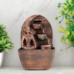 Global Grabbers Polyresin Table Top Indoor Outdoor Water Fall Fountain with LED Lights Home Decor Decoration Gift Gifting Items-A_COP-SF17 - Fast Shipping to USA, Canada & India