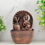 Global Grabbers Polyresin Table Top Indoor Outdoor Water Fall Fountain with LED Lights Home Decor Decoration Gift Gifting Items-A_COP-SF4 - Fast Shipping to USA, Canada & India