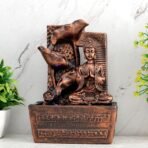 Global Grabbers Polyresin Table Top Indoor Outdoor Water Fall Fountain with LED Lights Home Decor Decoration Gift Gifting Items-A_COP-S8 - Fast Shipping to USA, Canada & India