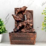 Global Grabbers Polyresin Table Top Indoor Outdoor Water Fall Fountain with LED Lights Home Decor Decoration Gift Gifting Items-A_COP-S8 - Fast Shipping to USA, Canada & India