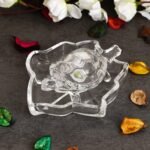JaipurCrafts Designer Crystal Turtle Tortoise with Plate for Feng Shui and Vastu Best Gift for Career and Good Luck - Fast Shipping to USA & Canada