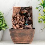 Global Grabbers Polyresin Table Top Indoor Outdoor Water Fall Fountain with LED Lights Home Decor Decoration Gift Gifting Items-A_COP-SF21 - Fast Shipping to USA, Canada & India