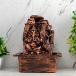 Global Grabbers Polyresin Table Top Indoor Outdoor Water Fall Fountain with LED Lights Home Decor Decoration Gift Gifting Items-A_COP-SF86 - Fast Shipping to USA, Canada & India