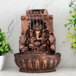 Global Grabbers Polyresin Table Top Indoor Outdoor Water Fall Fountain with LED Lights Home Decor Decoration Gift Gifting Items-A_COP-SF41 - Fast Shipping to USA, Canada & India