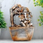 Global Grabbers Polyresin Table Top Indoor Outdoor Water Fall Fountain with LED Lights Home Decor Decoration Gift Gifting Items-A_ORG-SF20 - Fast Shipping to USA, Canada & India