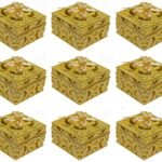 VRB DecTM 6 Pcs chocolate box Plastic Wedding organisers storage box Candy Jars Candy Storage Boxes Gift Boxes for Wedding Christmas Birthday Party Dry Fruits (Pack of 6 Pcs, Square Ribbon Big) - Fast Shipping to USA & Canada