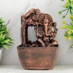 Global Grabbers Polyresin Table Top Indoor Outdoor Water Fall Fountain with LED Lights Home Decor Decoration Gift Gifting Items-A_COP-SF20 - Fast Shipping to USA, Canada & India