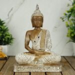 Global Grabbers New 25 Centimetre Meditating Sitting Buddha Statue showpiece Idol Home Decor Items for Living Room and Gifts WT_BRO-BS2 - Fast Shipping to USA, Canada & India